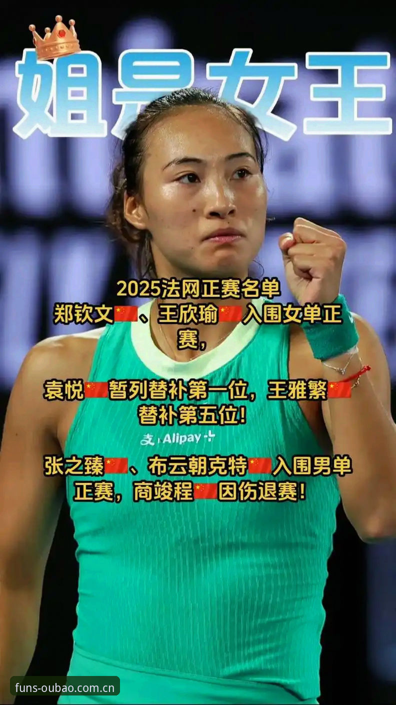 法网女单抽签深度解析：郑钦文保分压力与王欣瑜种子突围